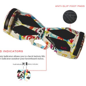 PB8 Doodle | Affordable 8-inch Hoverboard for Indoor & Outdoor Use in India – Buy 8-inch Self Balancing Hoverboard - Image 3