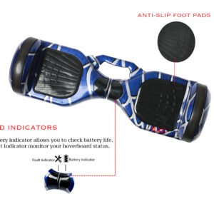 PB6+ Blue Spiderman Best 6.5-inch Heavy Duty Hoverboard with Remote, Bag and Long-Range Battery - Image 3