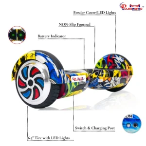 PB6+ (Skullcandy) Hoverboard – Fun, Safe, Durable Hoverboards for All Ages in India - Image 10