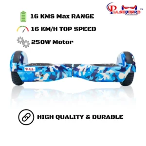 PB6+Blue Military Durable 6.5-inch Heavy Duty Hoverboard with Remote, Bag and Long Range Battery - Image 6