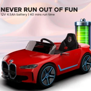EMotorad Formula Fun BMW i4 Ride-On Car, Red, 3Y+ - Image 3