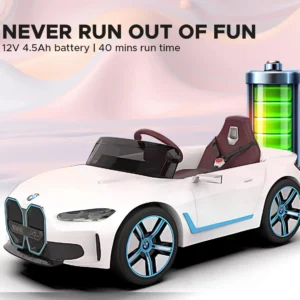 EMotorad Formula Fun BMW i4 Ride-On Car, White, 3Y+ - Image 3
