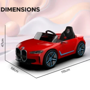 EMotorad Formula Fun BMW i4 Ride-On Car, Red, 3Y+ - Image 7