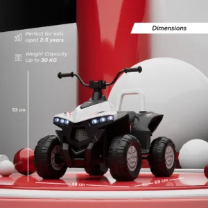 Emotorad Turbo Trek ATV (White Pop) - Image 4