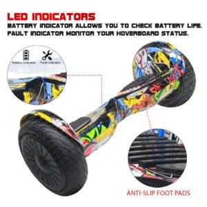 PB11 Off-Road Skullcandy Hoverboard | Best Off-Road Hoverboard for Outdoor Adventures and Rough Surfaces - Image 6