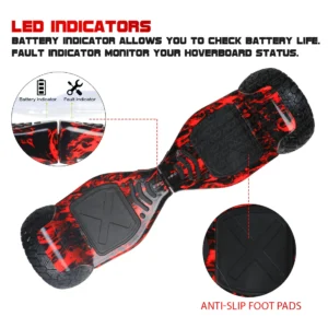 P9 Redfire Off-road Hummer Hoverboard | Best All-Terrain Hoverboard in India for Rugged Adventures - Image 3