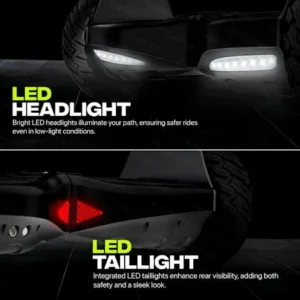 P9 (Black Color) Off-road Hummer Hoverboard | Best All-Terrain Hoverboard in India for Rugged Adventures - Image 4