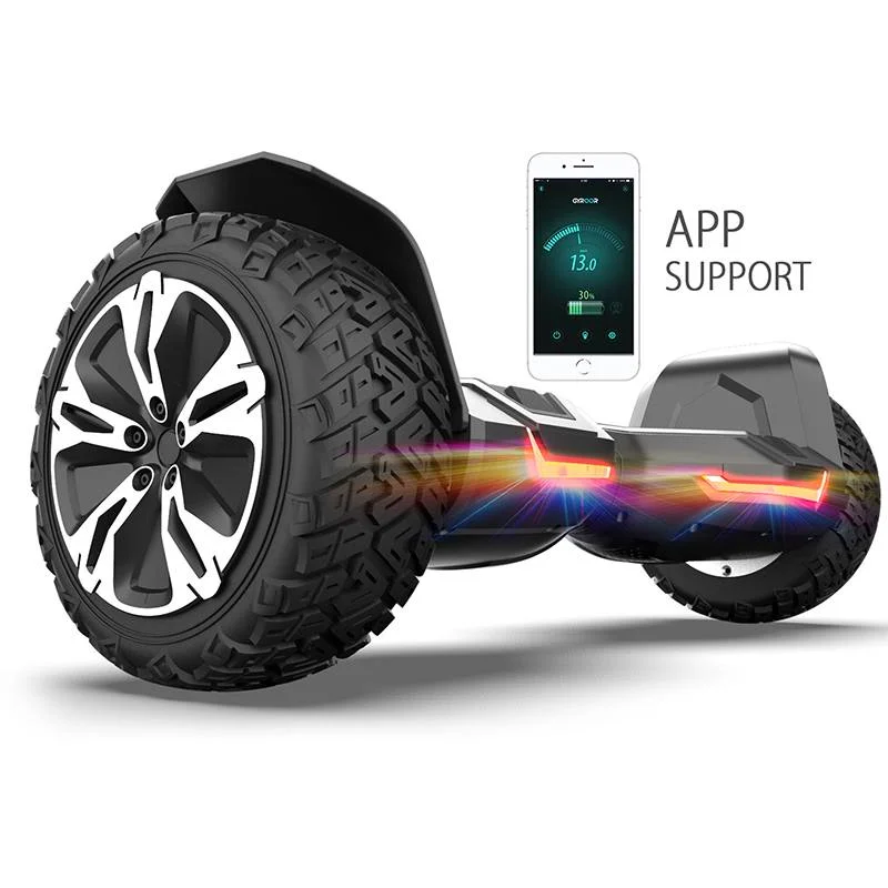 G2 Warrior (Black) 8.5 inch All Terrain Off Road Hoverboard with APP, Bluetooth (UL Certified)