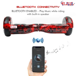 PB6+ Red Fire Hoverboard | Top Rated Heavy Duty Hoverboards for Families in India - Image 2
