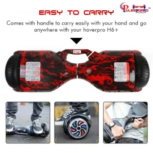 PB6+ Red Fire Hoverboard | Top Rated Heavy Duty Hoverboards for Families in India - Image 3