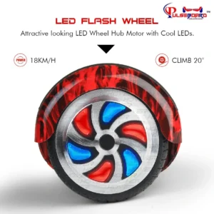 PB6+ Red Fire Hoverboard | Top Rated Heavy Duty Hoverboards for Families in India - Image 5