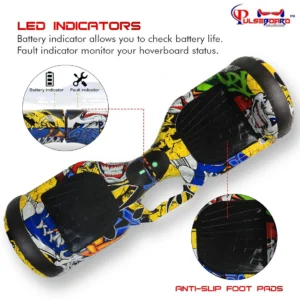 PB6+ Skullcandy Hoverboard | Top Rated Heavy Duty Hoverboards for Families in India - Image 8