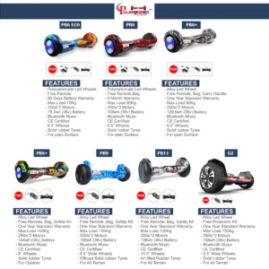 Best H11 Off-Road Hoverboard | CoolFire Edition with 8.5" Tires & Long-Range Battery - Image 8