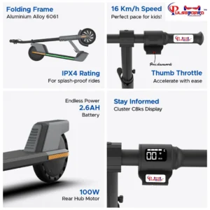 EMotorad Lil E Junior Electric Kick Scooter - Image 2