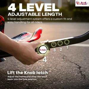 Pulseboard T9 3-Wheel Electric Drift Scooter with LED Lights & Bluetooth – 360° Drifter Ride for Kids & Adults ( Red Color) - Image 6