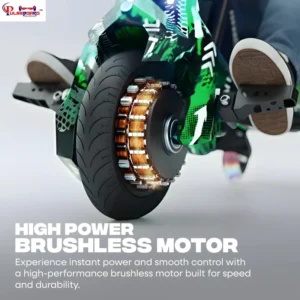 Pulseboard T9 3-Wheel Electric Drift Scooter with LED Lights & Bluetooth – 360° Drifter Ride for Kids & Adults ( Green Color) - Image 5