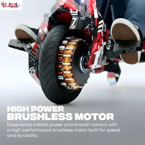 Pulseboard T9 3-Wheel Electric Drift Scooter with LED Lights & Bluetooth – 360° Drifter Ride for Kids & Adults ( Red Color) - Image 5