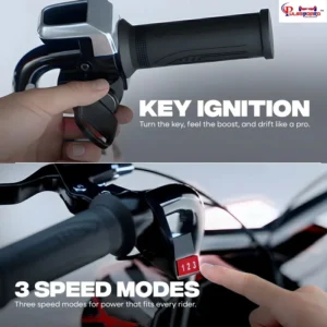 Pulseboard T9 3-Wheel Electric Drift Scooter with LED Lights & Bluetooth – 360° Drifter Ride for Kids & Adults ( Red Color) - Image 4