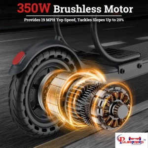 PX1 Pulseboard Foldable Electric Scooter with Seat – Best Lightweight White Electric Scooter for Adults (Black) - Image 3